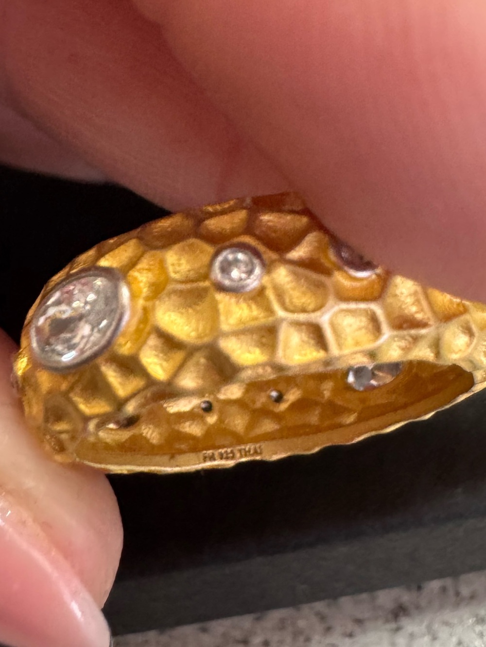 Freida Rothman Textured Matte Gold Ring - Picture 3 of 5